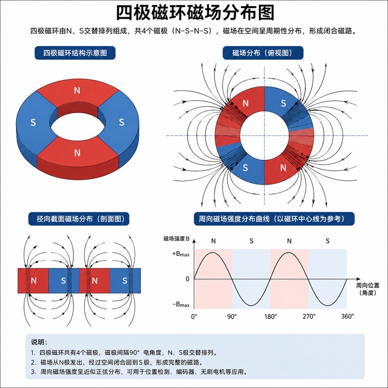 四极磁环磁场分布图高清